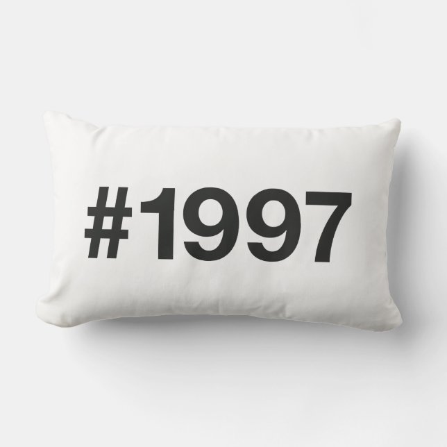 Coussin Rectangle Hashtag 28 Anniversaire 1997 (Recto)