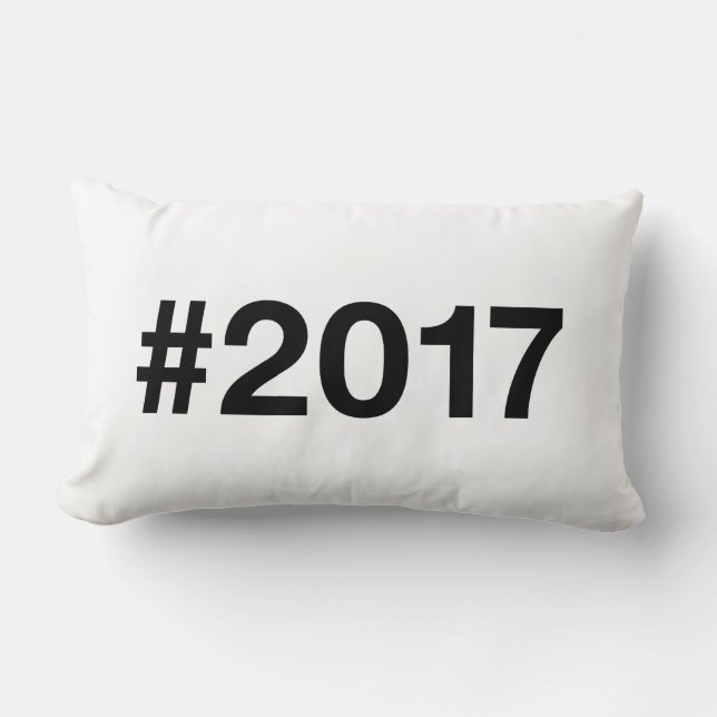 Coussin Rectangle Hashtag 8 Anniversaire 2017 (Recto)