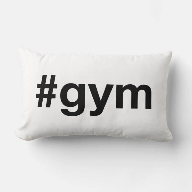 Coussin Rectangle Hashtag GYM (Recto)