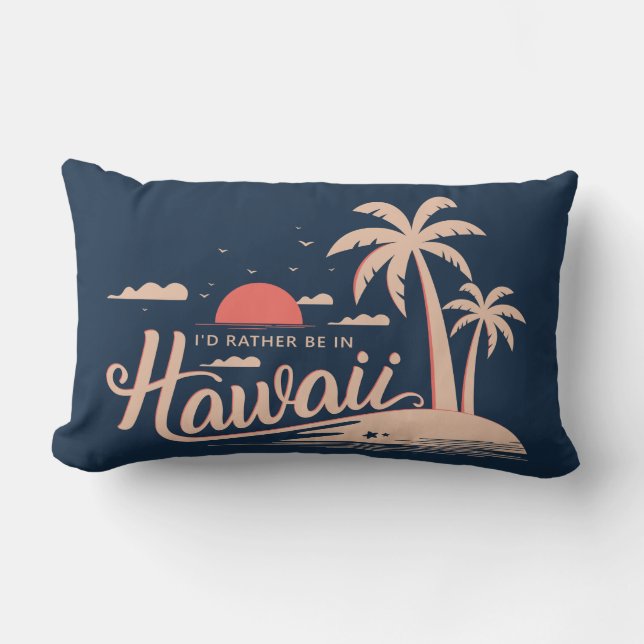 Coussin Rectangle Hawaii (Recto)