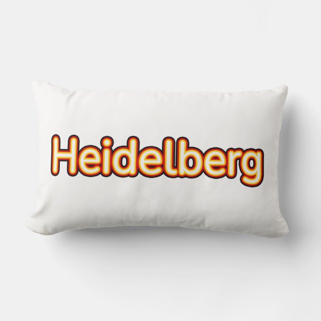 Coussin Rectangle Heidelberg Allemagne Allemagne (Recto)