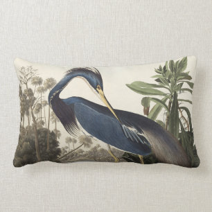 Coussin Rectangle Héron de Louisiane