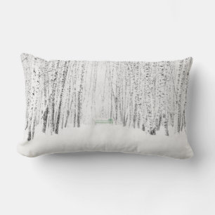 Coussin Rectangle Histoire de Noël blanche
