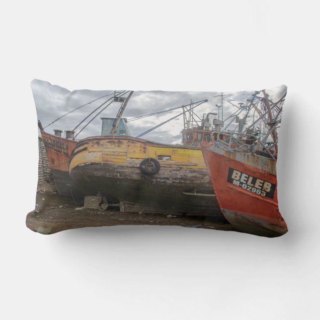 Coussin Rectangle Histoires maritimes, San Antonio Oeste, Rio Negro, (Recto)