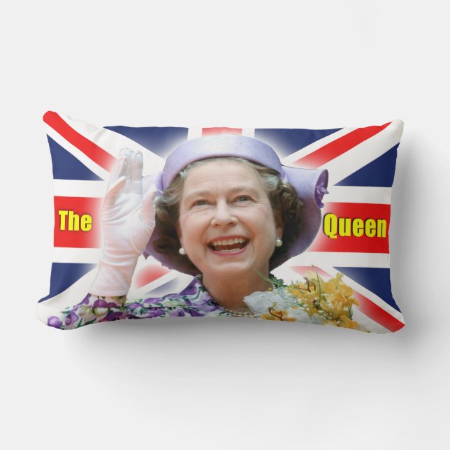 Coussin Rectangle HM Queen Elizabeth II - Majestic! (Recto)