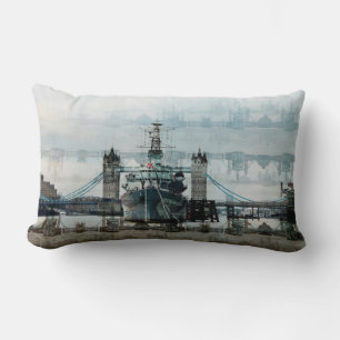 Coussin Rectangle HMS Belfast Sur La Tamise, Londres Angleterre