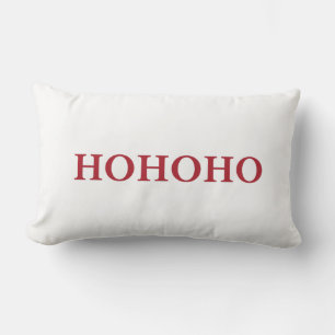 Coussin Rectangle HO-HO-HO, Noël, Père Noël rire en Jeter l'oreille