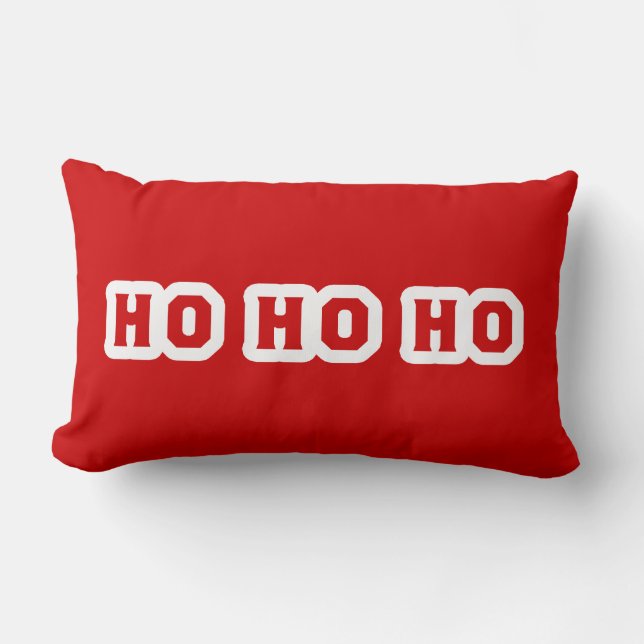 Coussin Rectangle HO HO HO Père Noël (Recto)