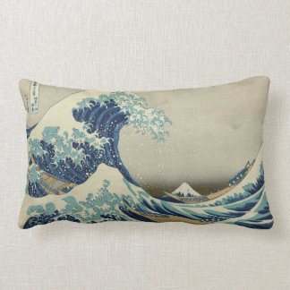 Coussin Rectangle Hokusai : Grande vague outre de Kanagawa