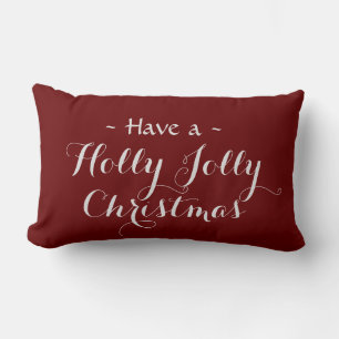 Coussin Rectangle Holly Jolly Christmas