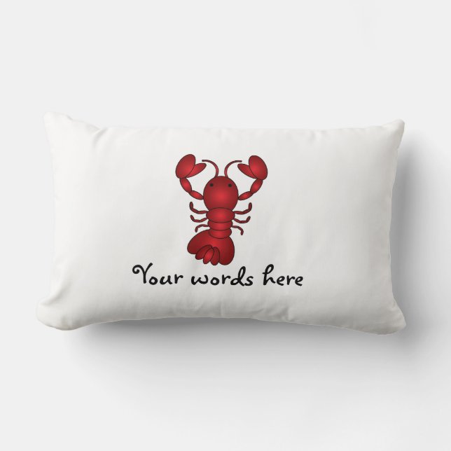 Coussin Rectangle Homard (Recto)