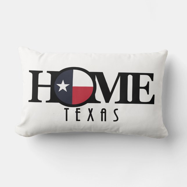 Coussin Rectangle HOME/LOVE le Texas (Recto)