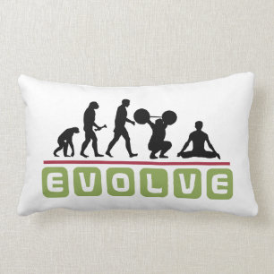 Coussin Rectangle Homme d'évolution de yoga