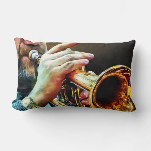 Coussin Rectangle Homme jouant à la trompette
