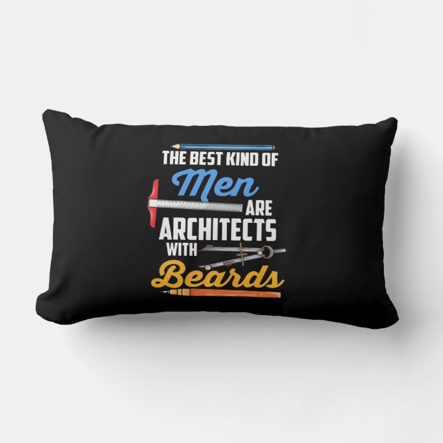 Coussin Rectangle Hommes Architectes Avec Oreilles (Recto)