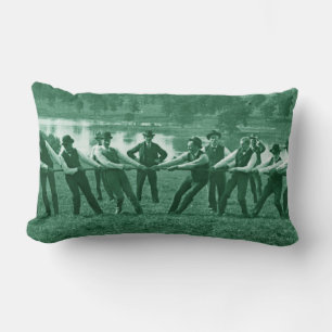 Coussin Rectangle Hommes des années 1890 Tug-O-War Fox River Photo v