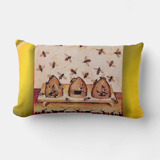 COUSSIN RECTANGLE HONEY BEE, BEEKEEPER (Recto)