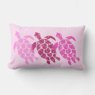 Coussin Rectangle Honu Sea Turtle Hawaiian Reversible Engineer