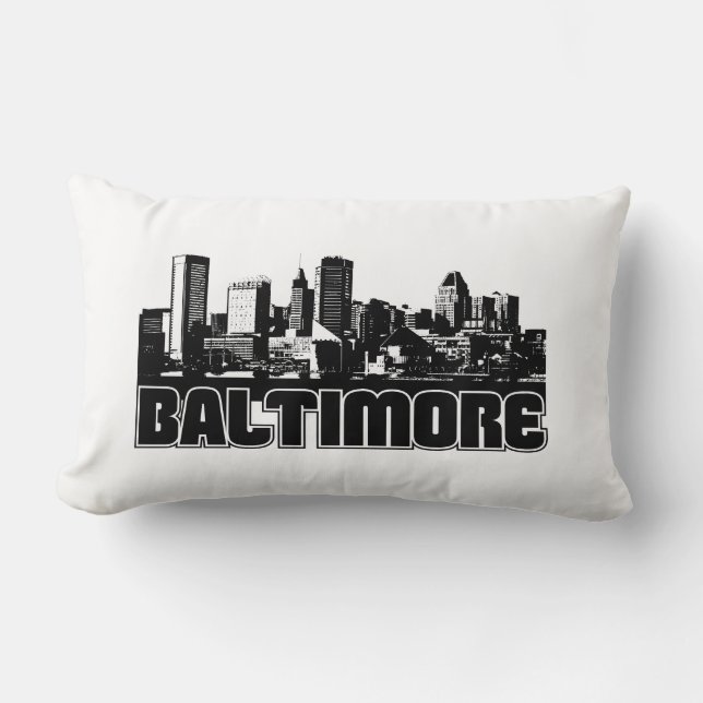 Coussin Rectangle Horizon de Baltimore (Recto)