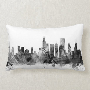 Coussin Rectangle Horizon de Chicago l'Illinois