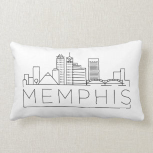 Coussin Rectangle Horizon de Memphis, Tennessee