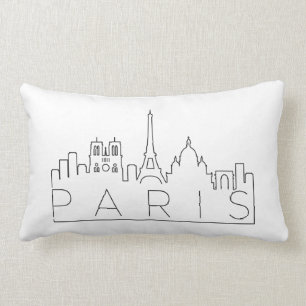 Coussin Rectangle Horizon de Paris, France