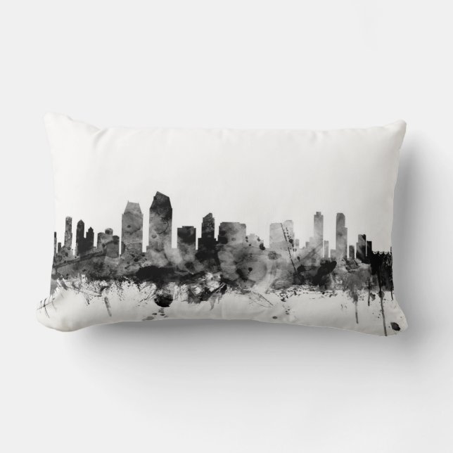 Coussin Rectangle Horizon de San Diego la Californie (Recto)