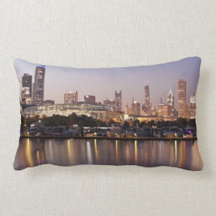 Coussin Rectangle Horizon des Etats-Unis, l'Illinois, Chicago au