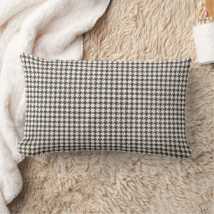 Coussin Rectangle Houndstooth de Brown Combination par Shirley Taylo