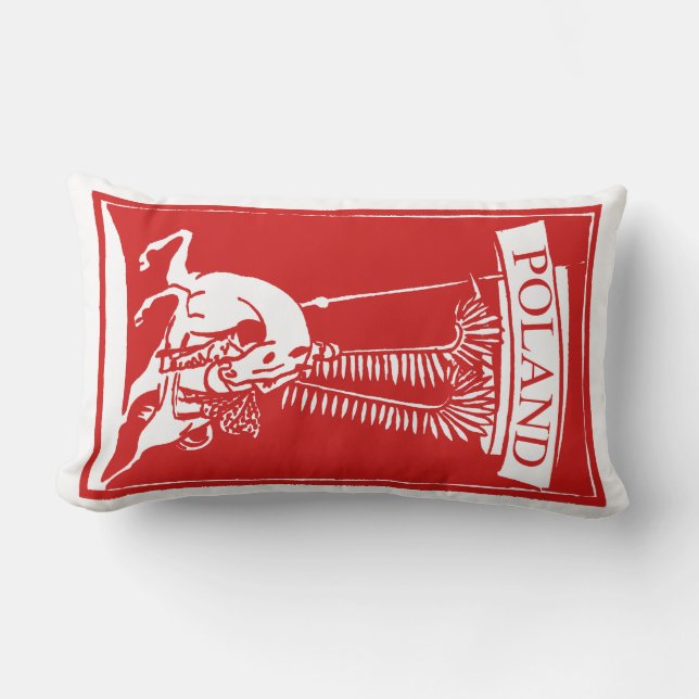 Coussin Rectangle Hussar à ailes polonaises vintages (Recto)