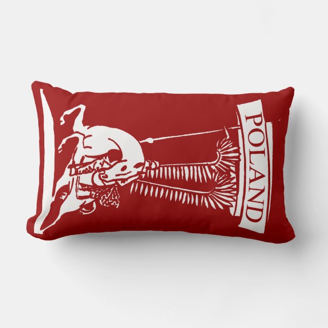 Coussin Rectangle Hussard à ailes par polonais de cru (Recto)