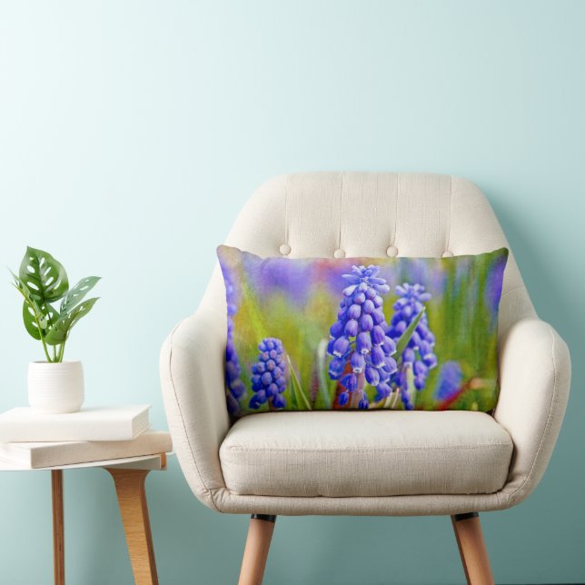 Coussin Rectangle Hyacinthes de raisin (Chaise)