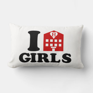 Coussin Rectangle I Love Hotel Girls