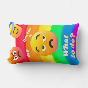 Coussin Rectangle icônes de faces