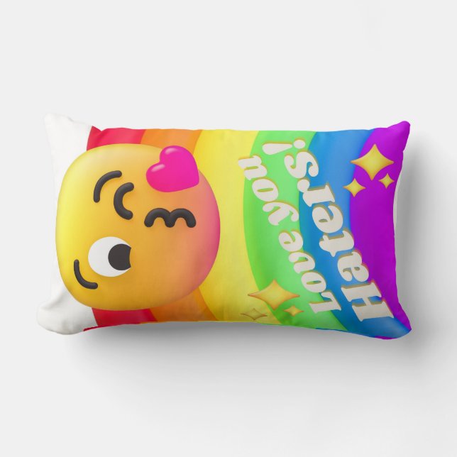 Coussin Rectangle icônes de faces (Recto)