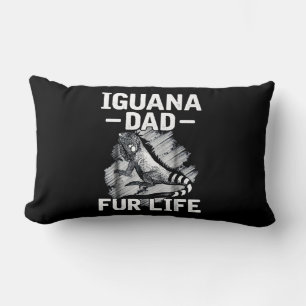 Coussin Rectangle Iguana papa fourrure vie