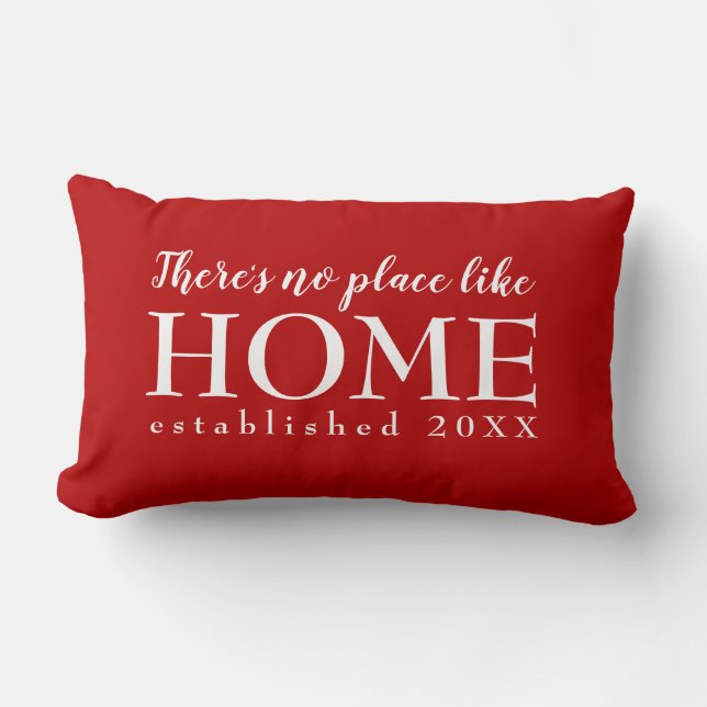 Coussin Rectangle Il n'y a pas d'endroit comme la maison Mignon pers (Recto)