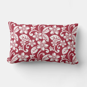 COUSSIN RECTANGLE ÎLE PLUMERIA (ROUGE CARDINAL)