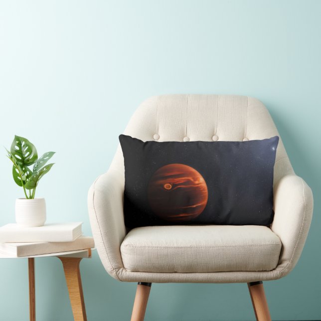 Coussin Rectangle Illustration De Exoplanet Vhs 1256 B Et Ses Étoile (Chaise)