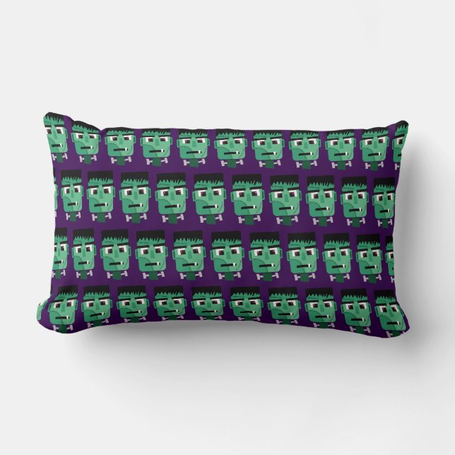Coussin Rectangle Illustration du monstre de Frankenstein (Recto)