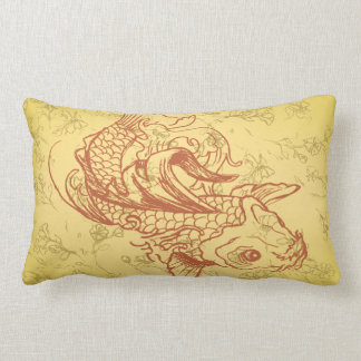Coussin Rectangle illustration vectorielle koi de style vintage