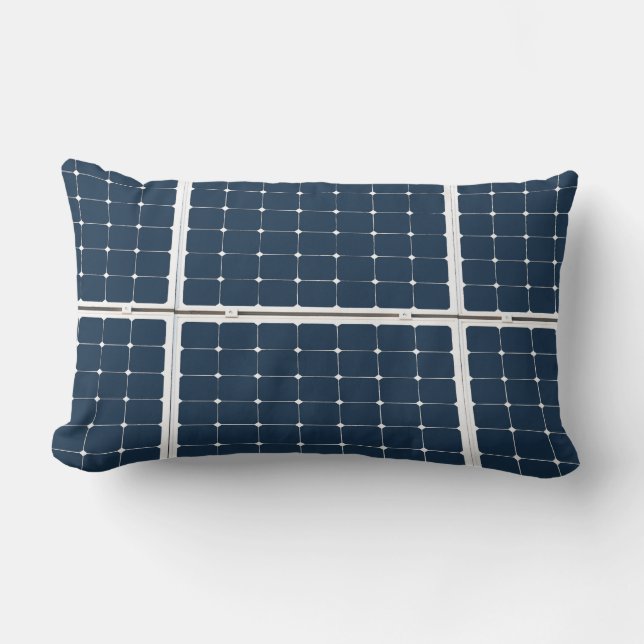 Coussin Rectangle Image amusante d'un panneau solaire (Recto)