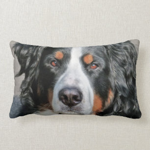 Coussin Rectangle Image de photo de chien de montagne de Bernese