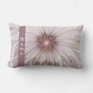 Coussin Rectangle Imaginaire floral, Abstrait Pastel moderne Nom de 