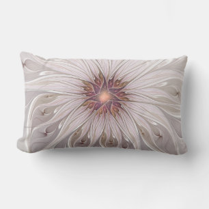 Coussin Rectangle Imaginaire Floral, Abstraite Fleur Pastel Moderne