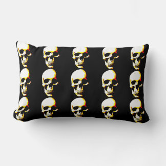 Coussin Rectangle Imaginaire métallique lourd crâne