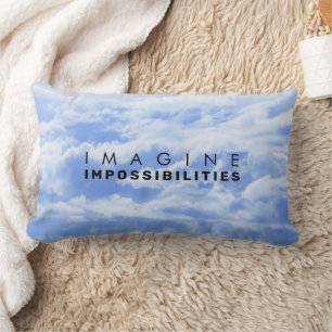 Coussin Rectangle Imaginez Impossibilités Blue Cloudscape