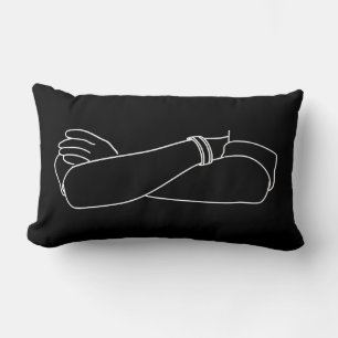 Coussin Rectangle Immune Aux Suggestions Attitude Des Armes Traversé