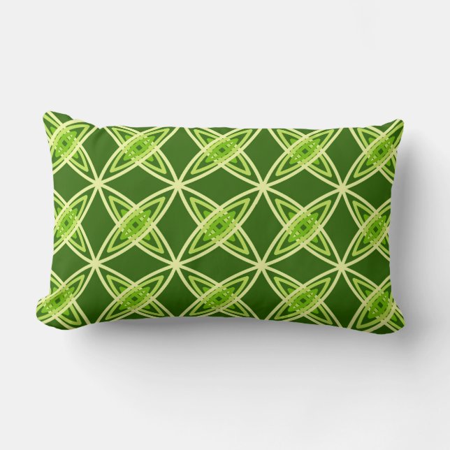 Coussin Rectangle Impression atomique moderne du milieu du siècle -  (Recto)