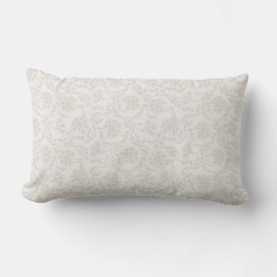 Coussin Rectangle Impression en bloc Inspirée florale neutre